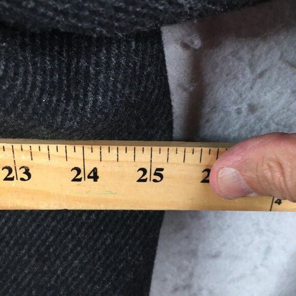 Kenneth Cole Jacket Mens Extra Large Gray Black Wool Blend Military Coat Lined - Picture 6 of 16